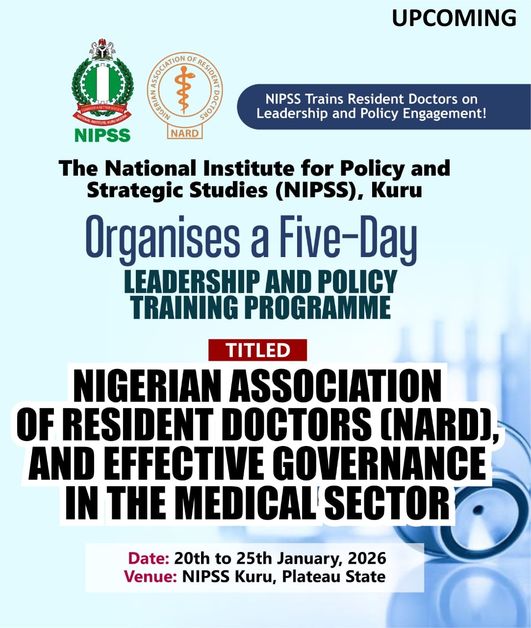NIPSS Trains Resident Doctors on Leadership and Policy Engagement