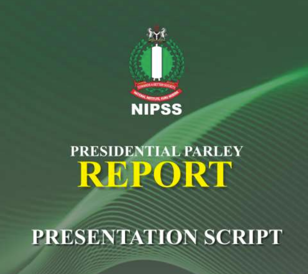 PRESIDENTIAL PARLEY REPORT