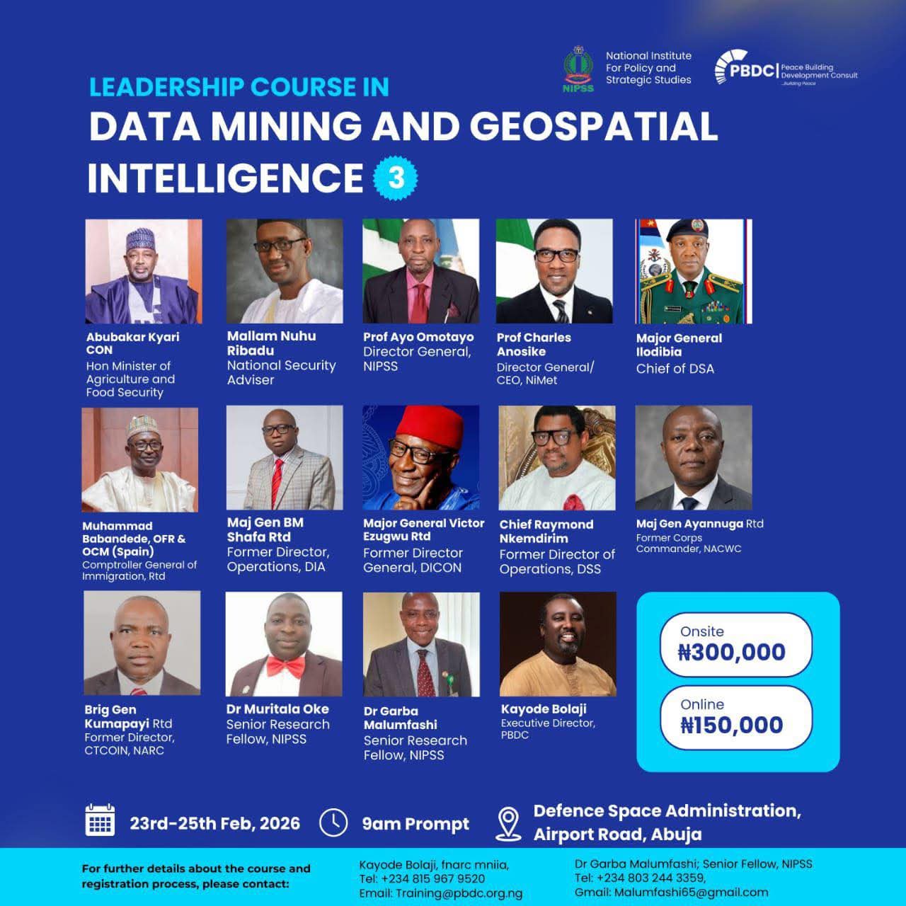 NIPSS, PBDC Unveil 3rd Leadership Course in Data Mining and Geospatial Intelligence