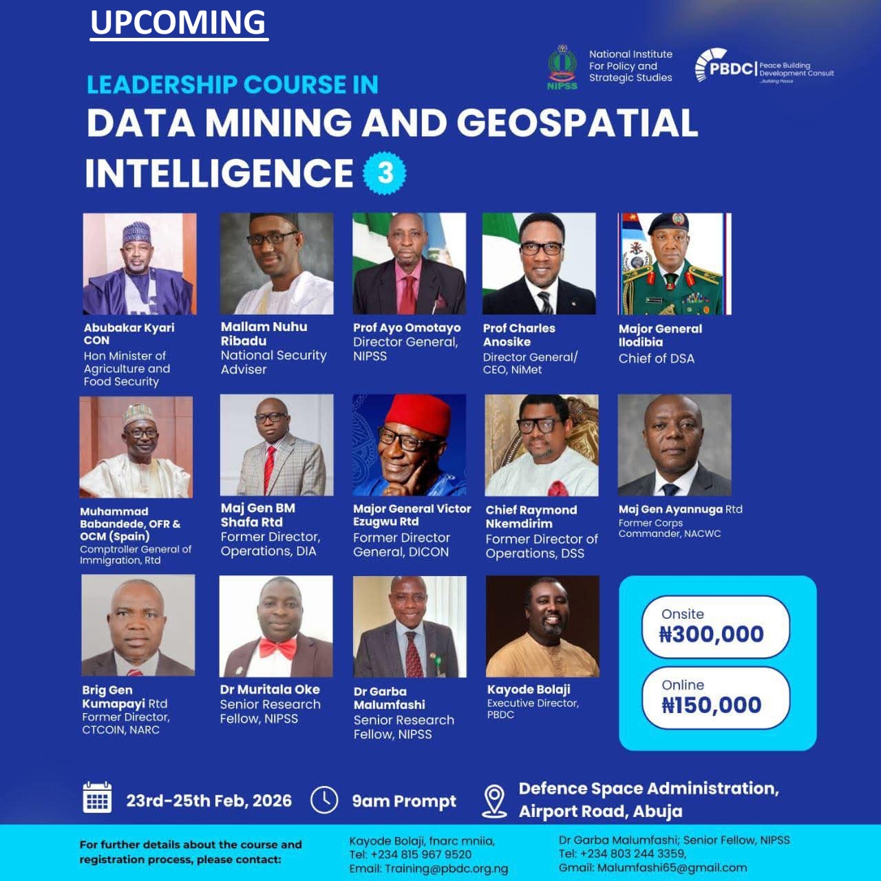 NIPSS, PBDC Unveil 3rd Leadership Course in Data Mining and Geospatial Intelligence